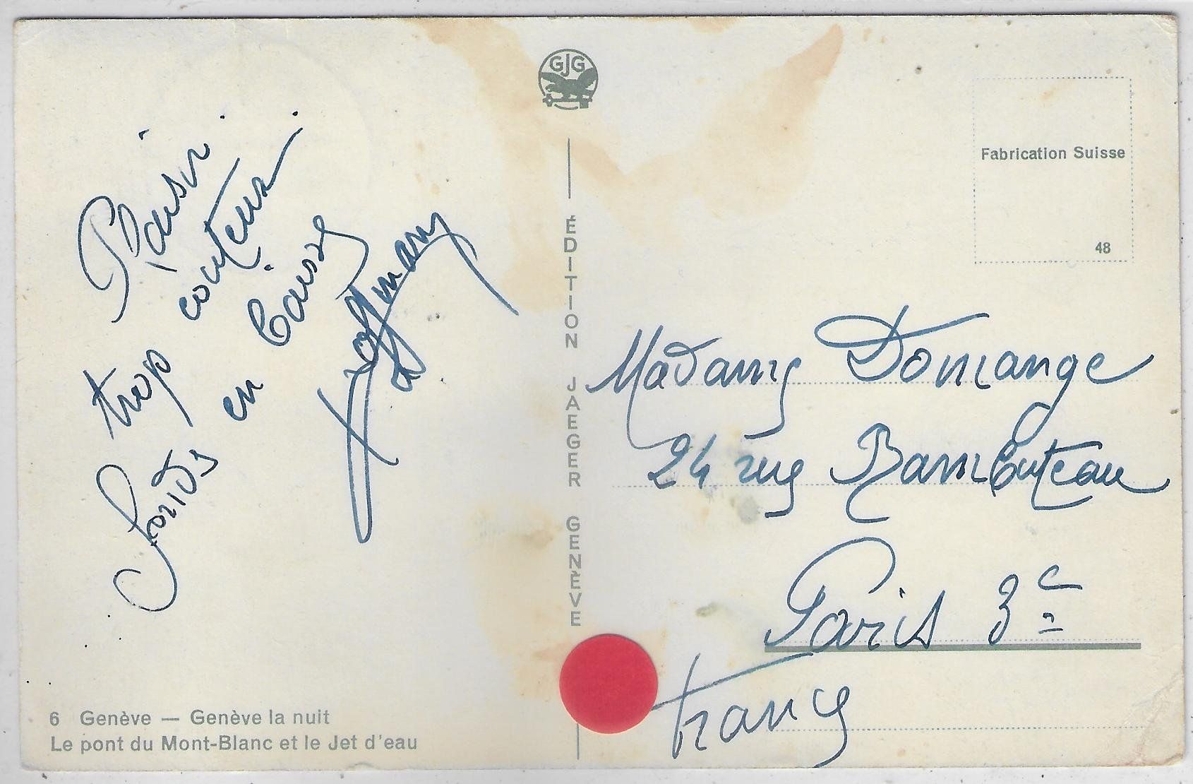 Cartoline postali: Geneve la nuit - Mondschein-Litho – Usato da Ettingen venduto da Kartenplanet 1