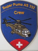 Super Puma AS 332 Crew mit Klett  Schweizer Armee Helikopter