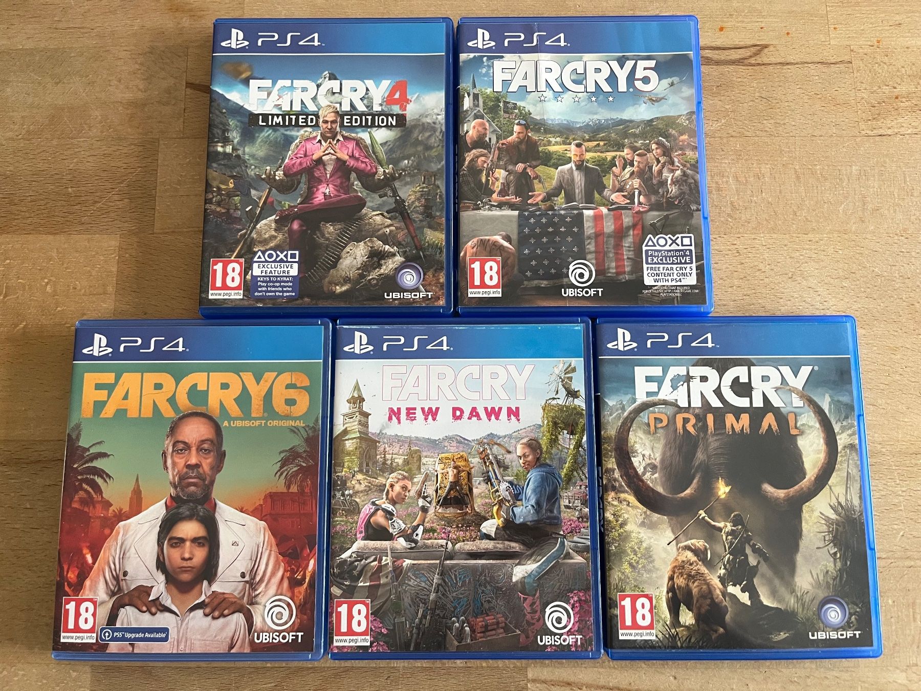 Sony Giochi: Far Cry PS4 Bundle: Teil 4-6, New Dawn & Primal – Usato da Thalwil venduto da ranx