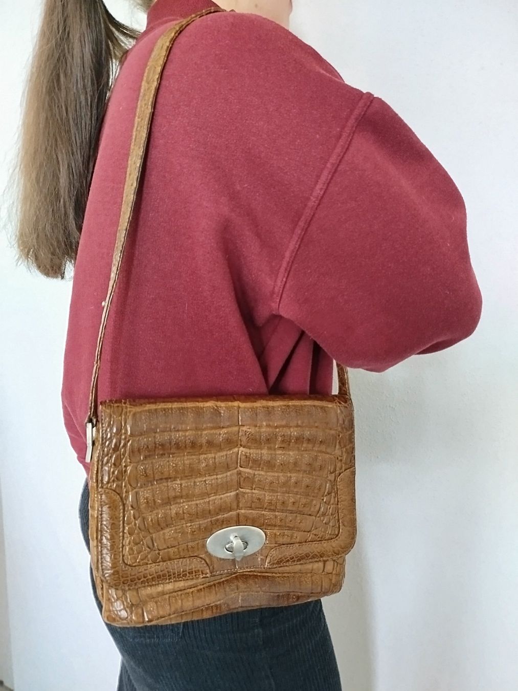 Borse da donna: Vintage Damentasche aus echtem Krokodilenleder – Usato da Rupperswil venduto da Annet.Dann888 9
