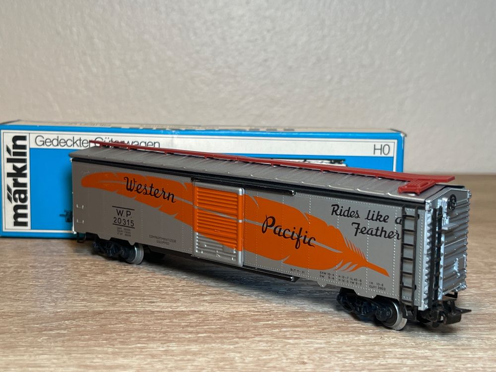 Märklin 4571 Gedeckter Güterwagen Western Pacific H0 OVP (1) | Kaufen ...