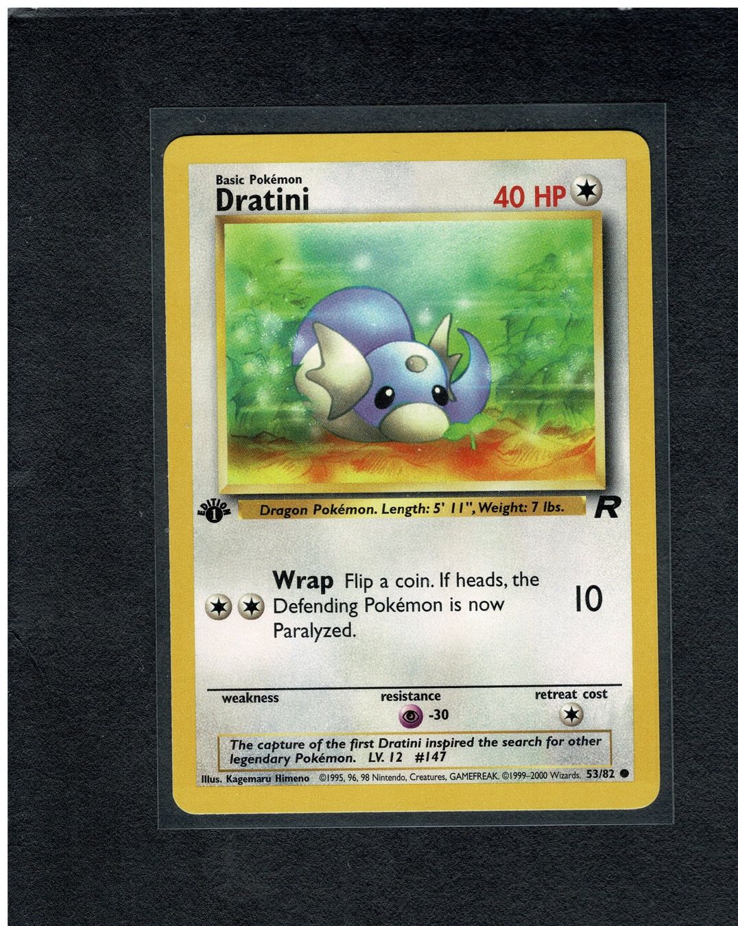 Pokémon Carte collezionabili: Dratini - 1st edition Team Rocket – Usato da Giubiasco venduto da rude01