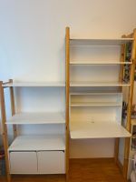 FLEXA Regal mit Schreibtisch weiss Holz gebraucht