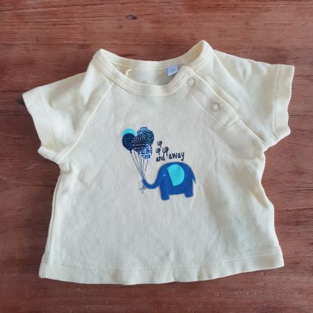 🐸 BABY T-SHIRT 56 ELEFANT MIT BALLONEN