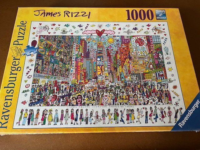 Ravensburger Puzzle 1000 Pezzi – Times Square Di James Rizzi – Puzzle Per Adulti, Qualità Premium, Dimensioni 70x50 Cm