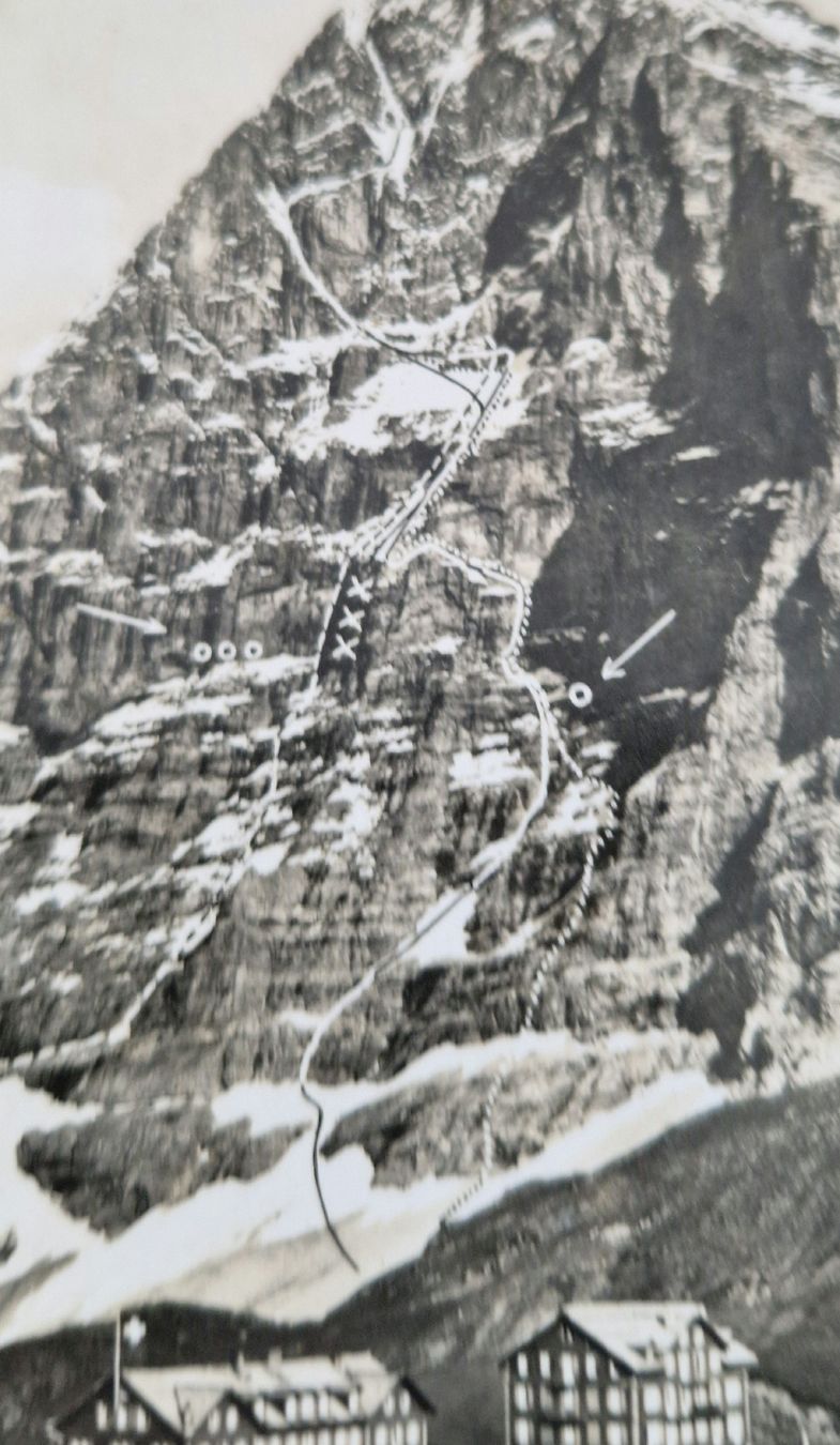 Cartoline postali: 2 AK Kleine Scheidegg 1954 – Usato da Ebikon venduto da Donar50 1