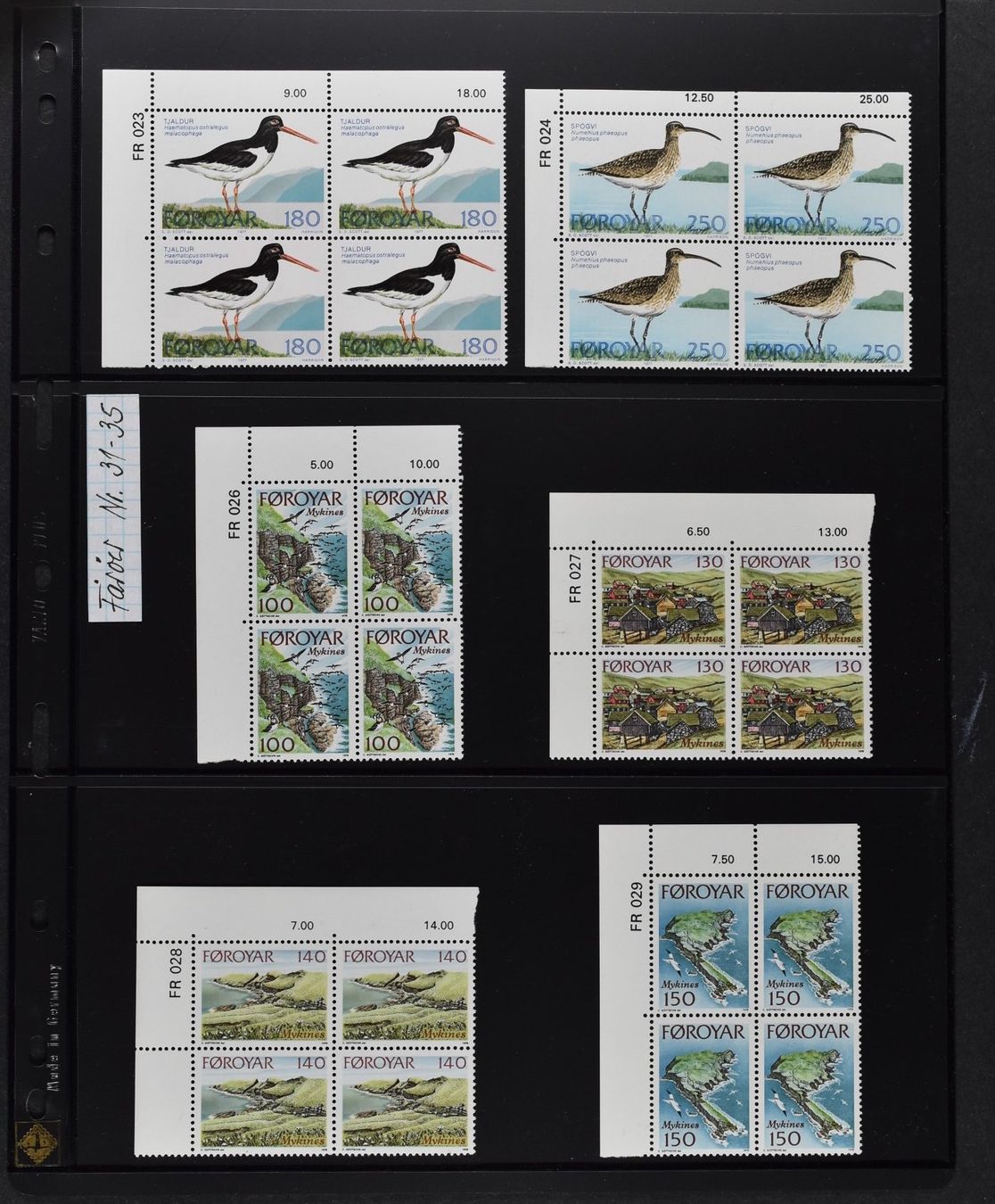 Tous les timbres: FÄRÖER INSELN, SUPER SAMMLUNG VIERERBLOCKS 1987-2007 POSTFR. – D'occasion à Wetzikon ZH par Philimpex