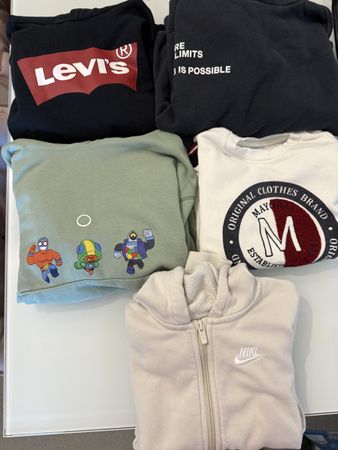 5 Pullover und Hoodies gemischt verschiedene Marken gebrauch