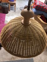 Rattan Hanging Ceiling Lamp Light Shade Boho Chic