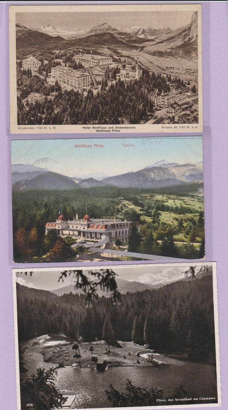 Cartoline postali: Flims   :   16 alte Ansichtskarten von Flims GR – Usato da Vitznau venduto da Ropaku 8