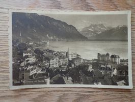 Antike Postkarten Ansichtskarte Schweiz Montreux et Dents