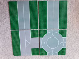 LEGO Flughafen-Strassenplatten grün 4x
