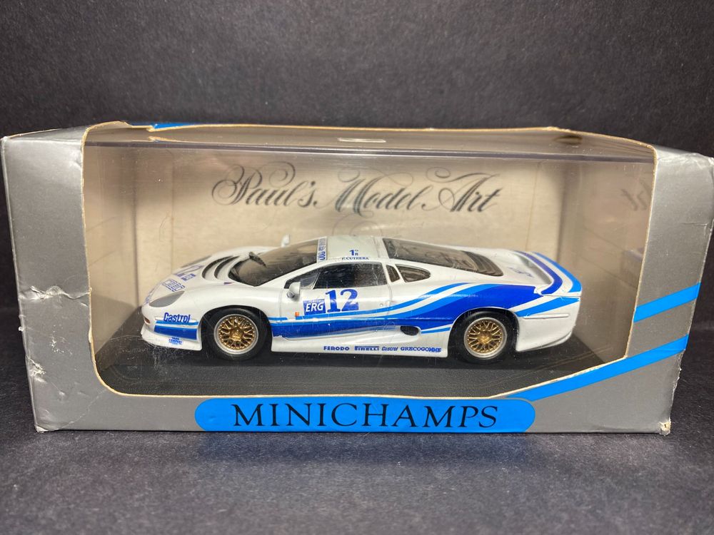 Modellautos Jaguar XJ 1/43 Maxichamps 220 mettalic grün RHD 1991