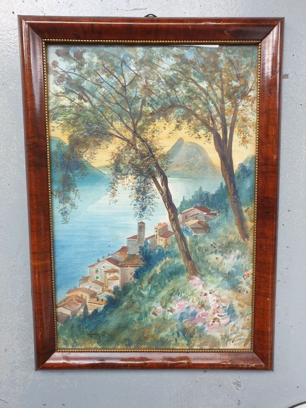 Dipinti: altes Aquarell / Gandria – Usato da Zürich venduto da B-Rock 1