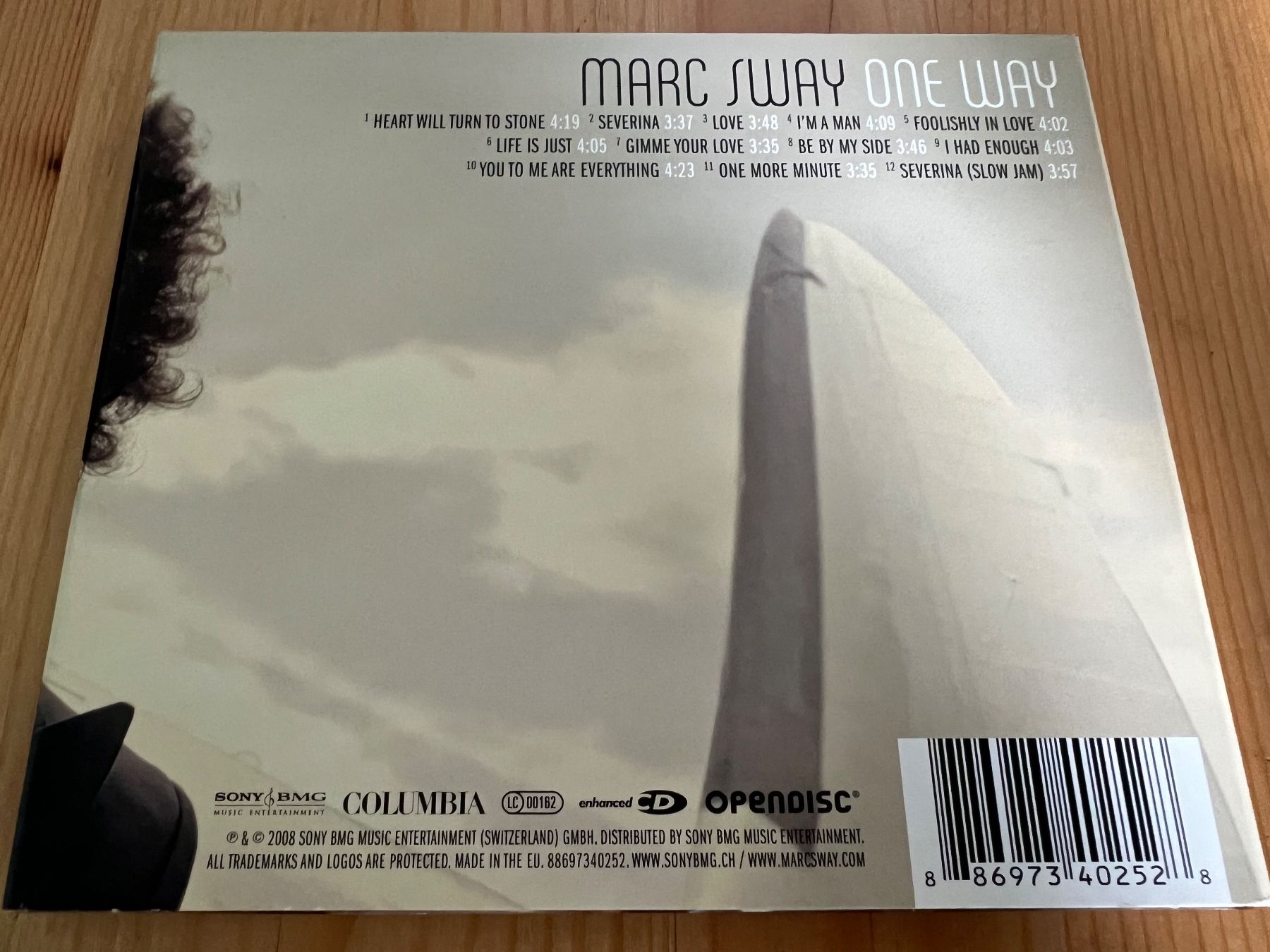 CD: Marc Sway – One Way – Usato da st.gallen venduto da sophiephie 2