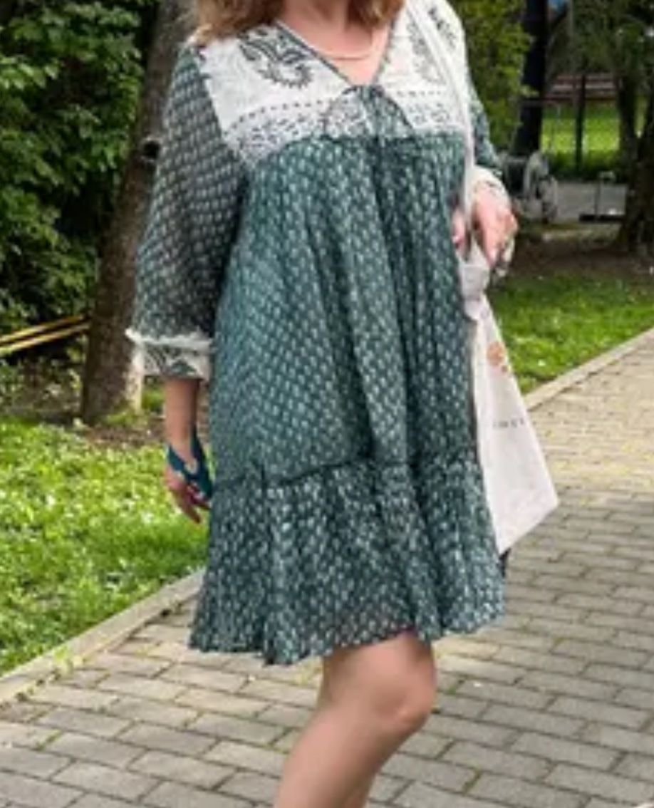Vestiti: Mini Dress ~ Pine.  Hand block prints – Nuovo e nell'imballaggio originale da Chiasso venduto da Pat_chuli 6