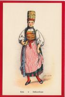 AK TRACHT HALLAUERBRAUT, SCHAFFHAUSEN