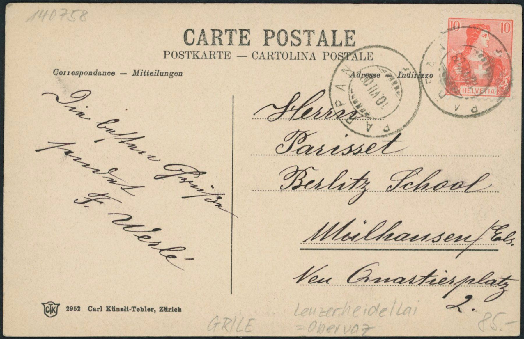 Cartoline postali: GR Lenzerheide • Lai - Obervaz – Usato da Schindellegi venduto da masutka7 1