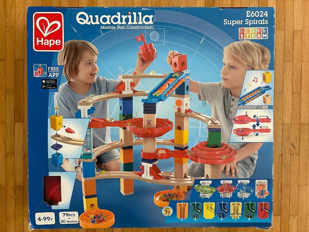 Hape Giocattoli: Hape Quadrilla /Super Spirals 79 Teile – Usato da Hergiswil NW venduto da MiTerwi