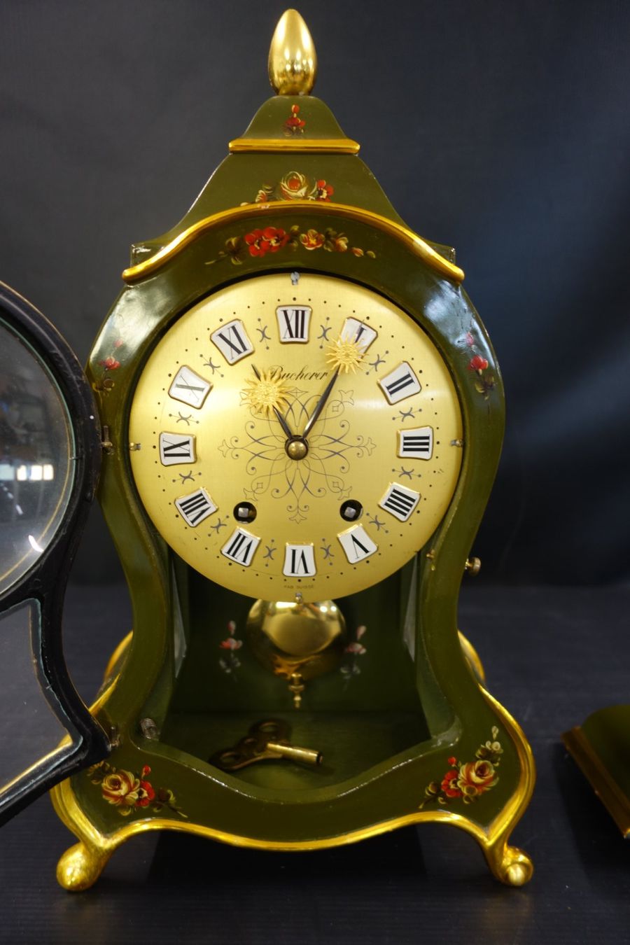 Orologi da terra & Orologi da parete: Elegante Pendule mit Schale Bucherer – Usato da Basel venduto da bk_brockibasel 6