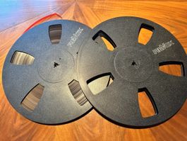 2 х Revox Tonbandspulen 26.5 cm – 1 mit Band, 1 leer