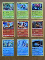 9 Pokemon GO Karten Set Venusaur Charizard Blastoise EN