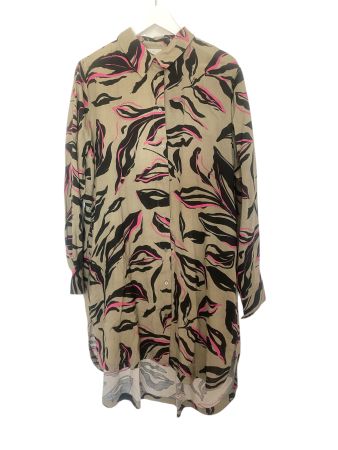 Kaffe Hemdbluse Gr. L, khaki/pink wie Neu