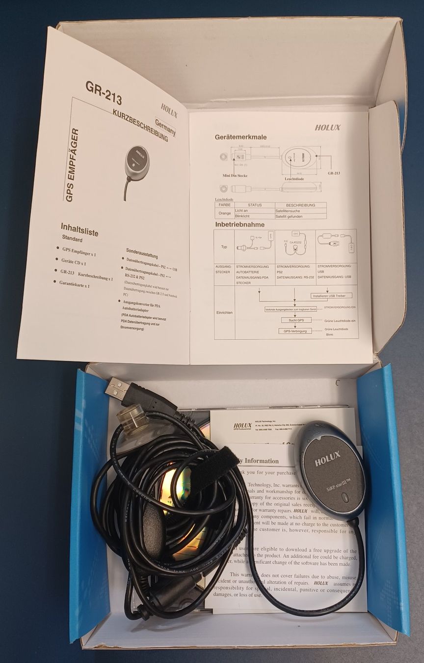 Navigatori: USB GPS-Receiver HOLUX GR-213 – Nuovo (secondo la descrizione) da Zürich venduto da yvo.vultier