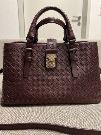 Edle Bottega Veneta Ledertasche Intrecciato Roma