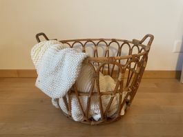 Rattan Korb gross, Aufbewahrung 🧺