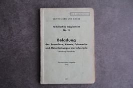 Beladung Saumtiere, Karren, Fuhrwerk, Tech. Reglement Nr. 11