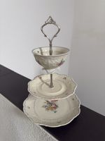 Etagerie Porzellan mit Blumenmuster
