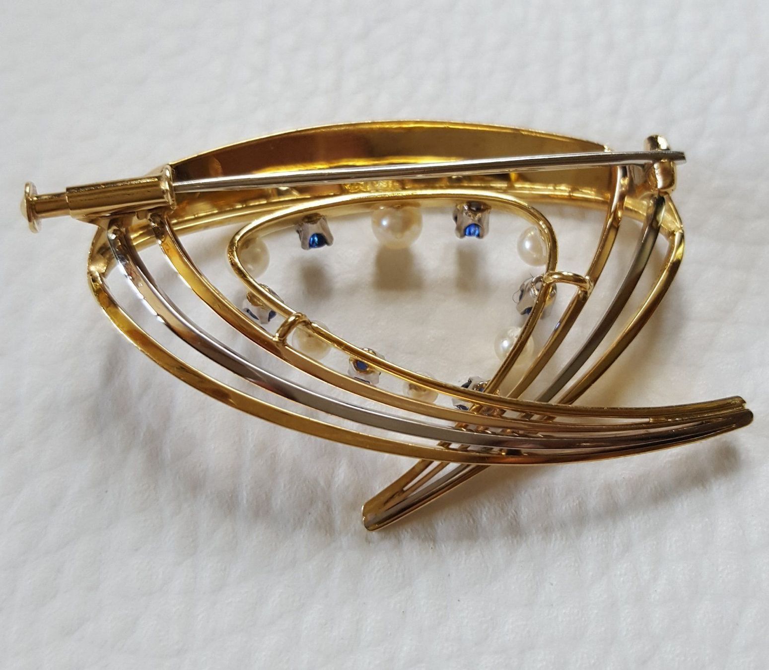 Broschen & Nadeln: Gold 750 Broche Mit Saphire/Perlen – Gebraucht aus Wald ZH von Dasilver 4