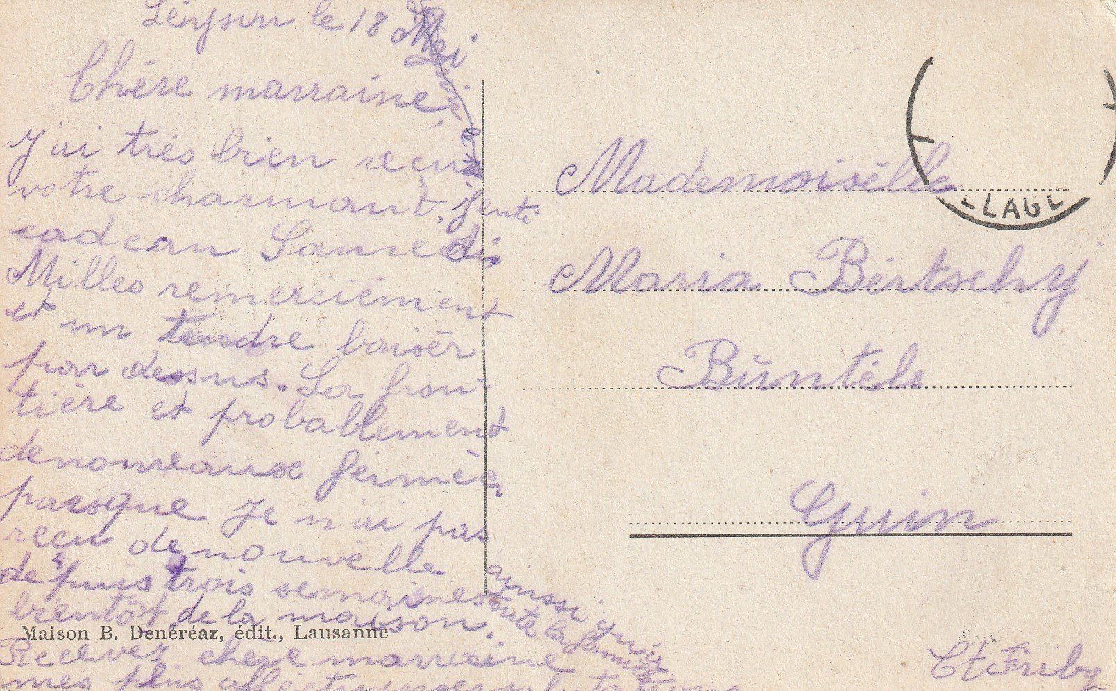 Cartoline postali: AK Leysin gelaufen – Usato da Fribourg venduto da schnalla92 1
