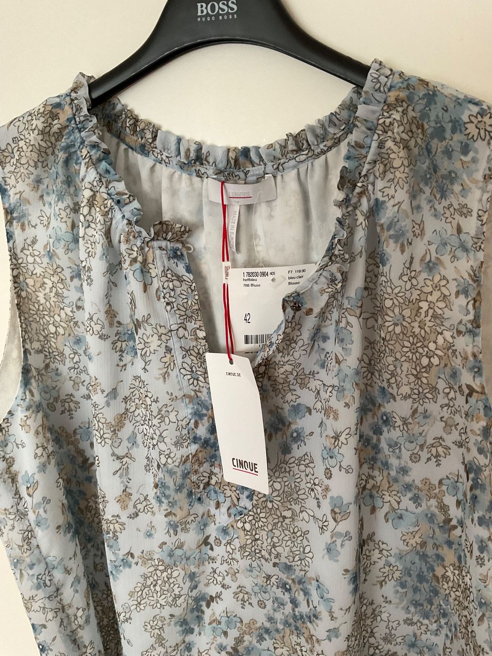 Cinque Camicette: CINQUE Bluse Top Gr 42 hellblau NEU NP 120 – Nuovo e nell'imballaggio originale da Urdorf venduto da alda02 2