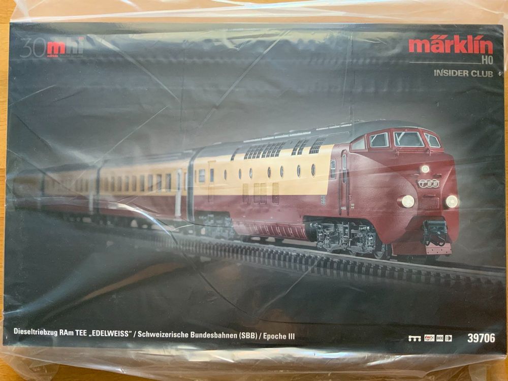Märklin Rame TEE Edelweiss – Train D’occasion En Bon état Pour Collectionneurs