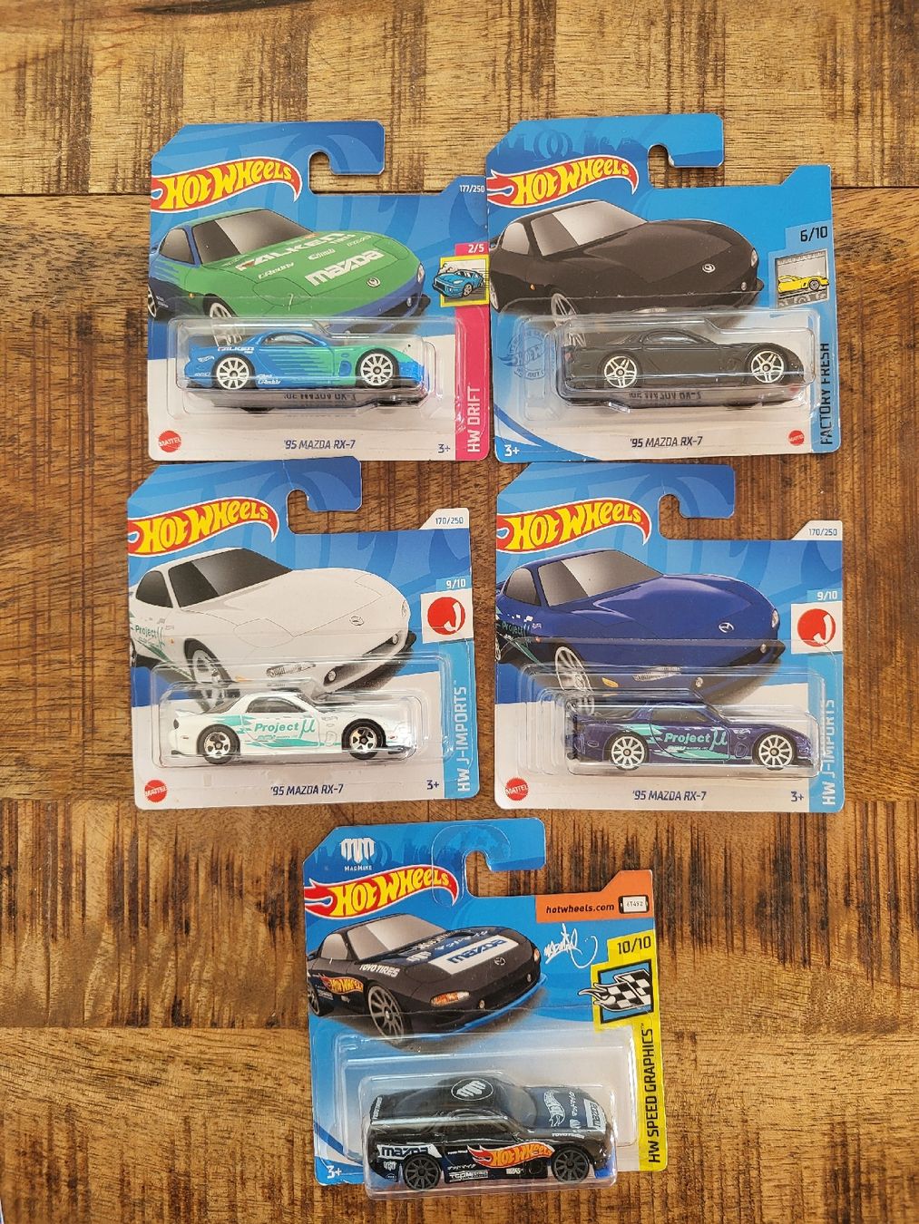 Hot Wheels Modellini d'auto: Hot Wheels Mazda RX-7 Sammlung 5 Stk. OVP – Nuovo e nell'imballaggio originale da Jona venduto da mjo_f5t2 3