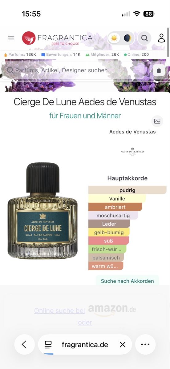 Parfum & Eau de Toilette: Cierge De Lune, 2 ml – Gebraucht aus Sursee von nst_czk2 1