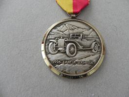 Medaille Schweiz Auto Oldtimer Lancia Hergestellt Jahr 1983