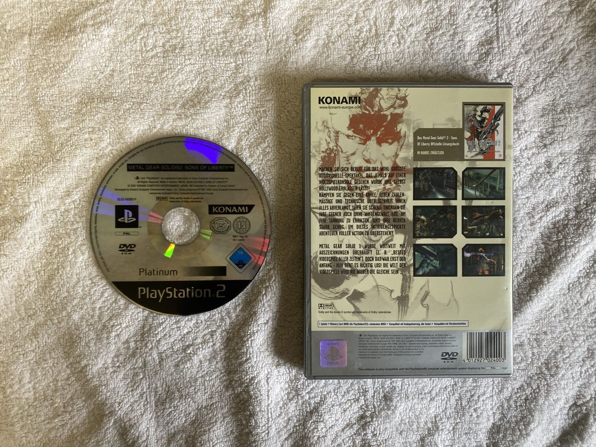 Sony Spiele: Metal Gear Solid 2: Sons of Liberty PS2 – Gebraucht aus Reichenbach i. K. von Daniel840 1
