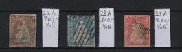 Strubel Lot A / 22A / 23A / 24A Vollrand + schön Kat. 550.-