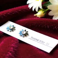 Blumen Ohrstecker Silber - Schöne Blumen Ohrstecker - Neu!