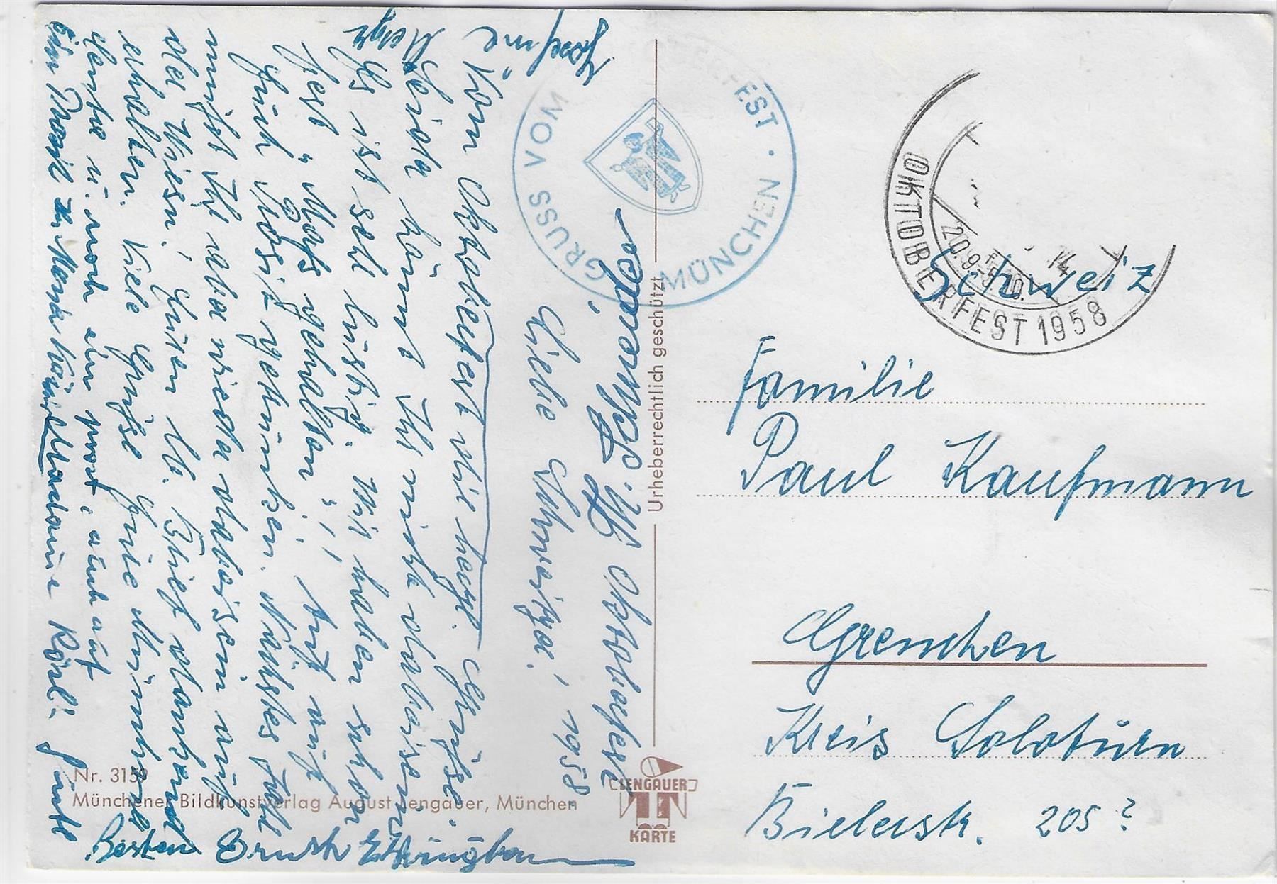 Cartes postales: Gruss vom Oktoberfest! – Antique à Ettingen par Kartenplanet 1
