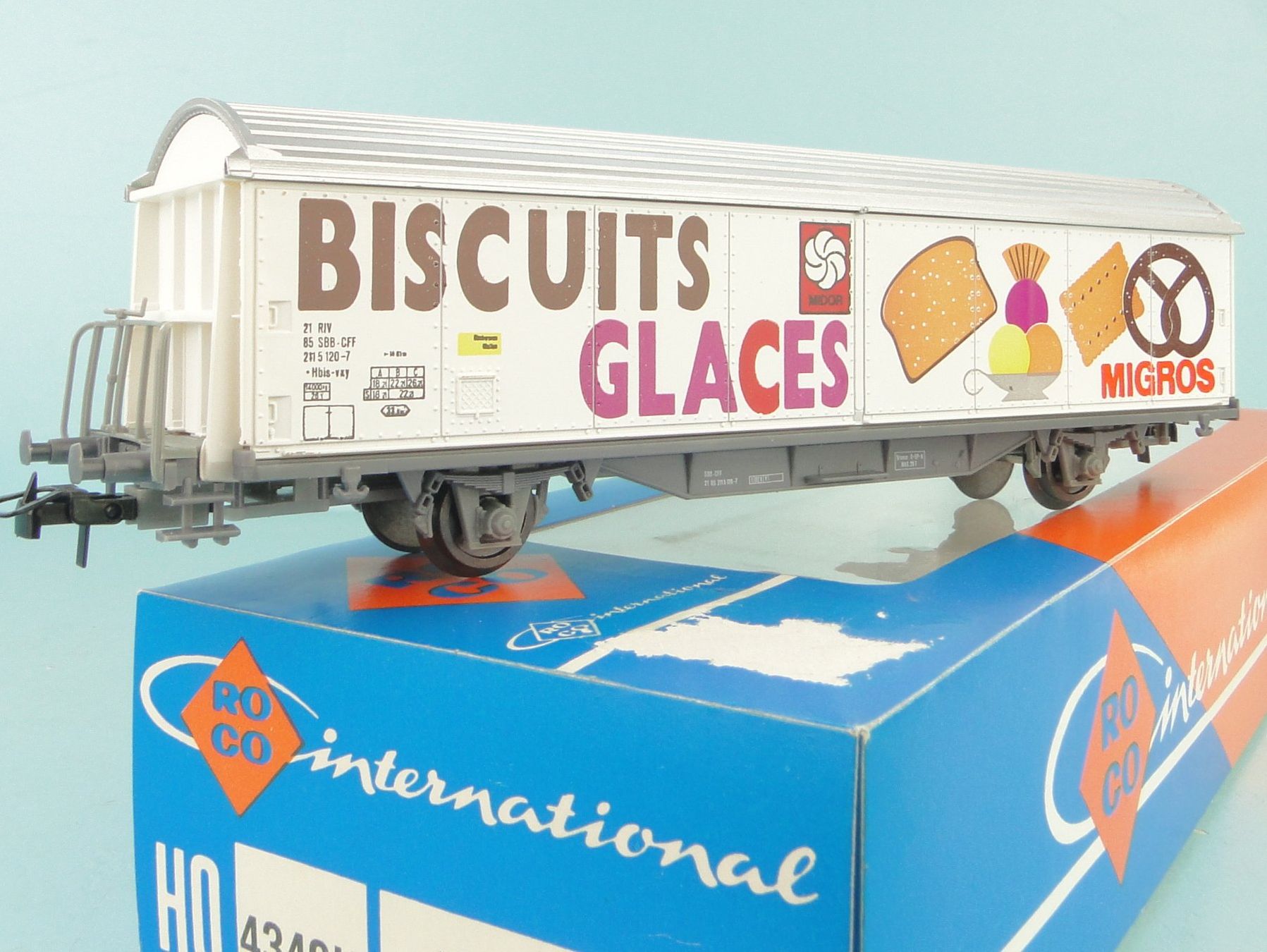 Roco Modellini di ferrovie: Roco 4340H SBB Hbis Migros, NEU – Usato da Bülach venduto da cann11