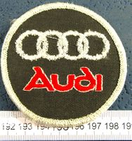 AUDI AUTO LOGO GESTICT AUFNÄHER/KLEBER MIT LEIM