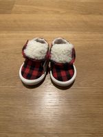Kinderschuhe rot schwarz kariert neu