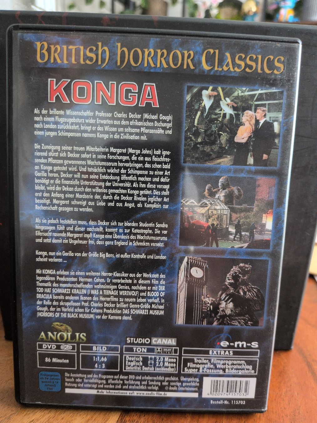 Alle DVDs: Konga DVD British Horror Classics – Gebraucht aus Thun von Pizzamike 1
