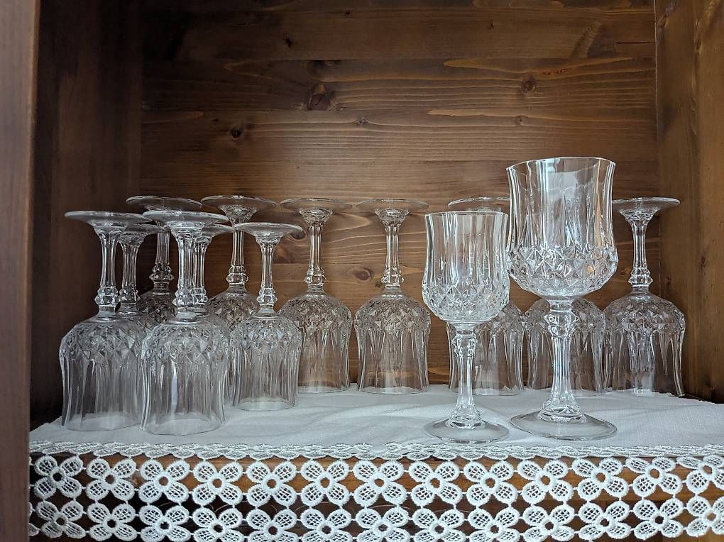 Bicchieri: Calici da vino in Cristallo  – Usato da Ligornetto venduto da PoGabriella