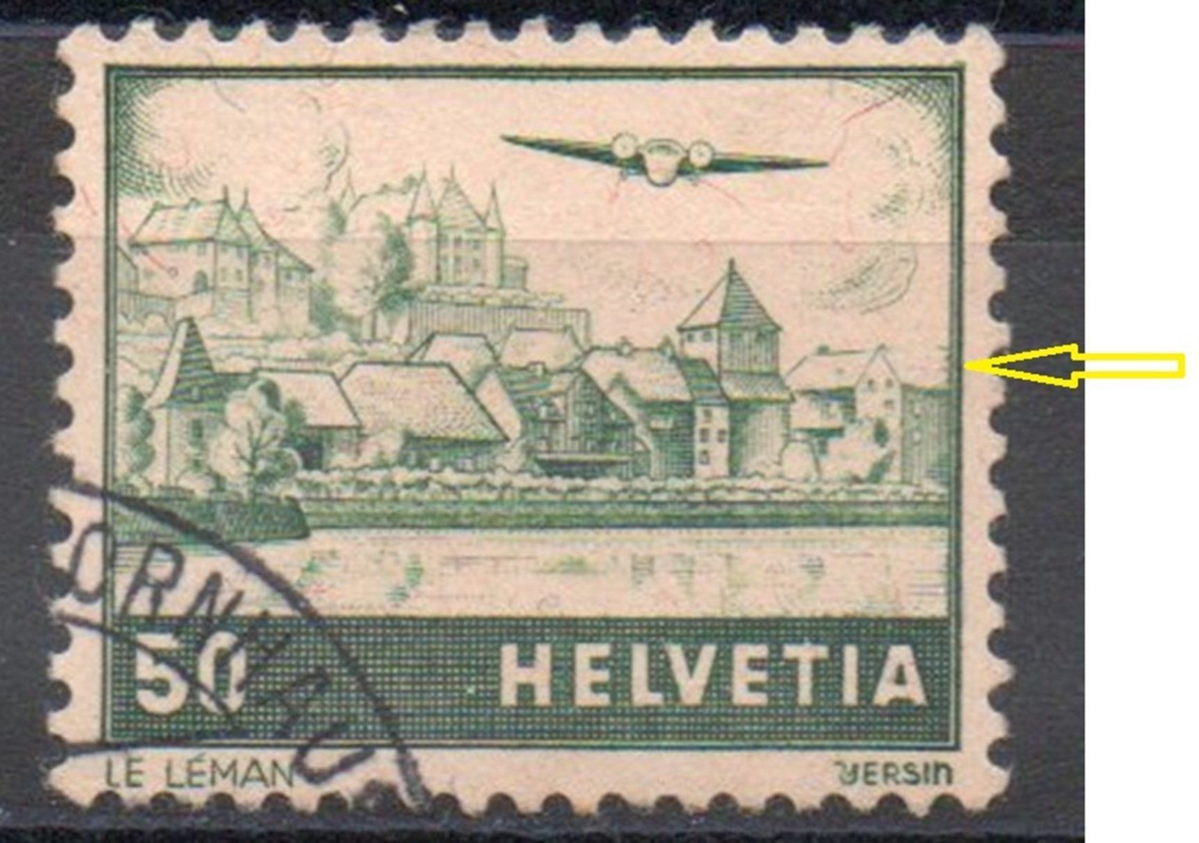 Alle Briefmarken: Variété toit blanc oblitéré – Gebraucht aus Grandson von Rogneux