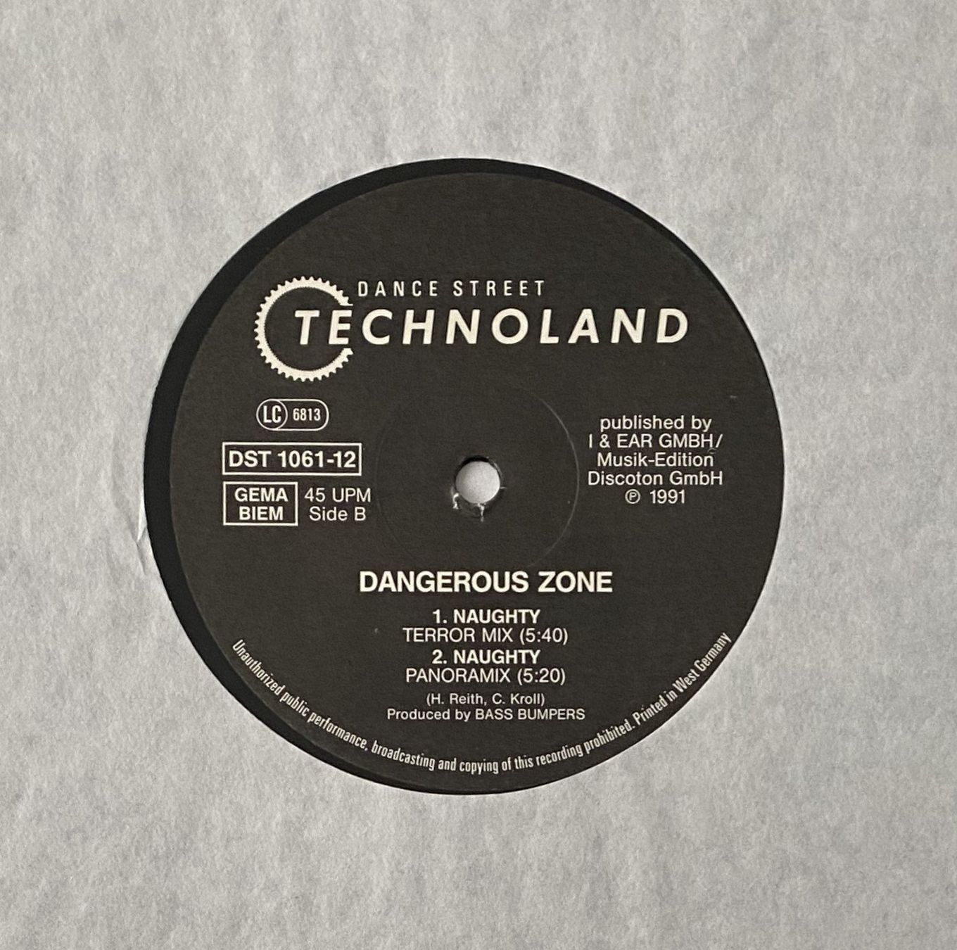 Dischi in vinile: Dangerous Zone, Naughty (Techno, Acid) – Usato da Flums venduto da Empe1 2